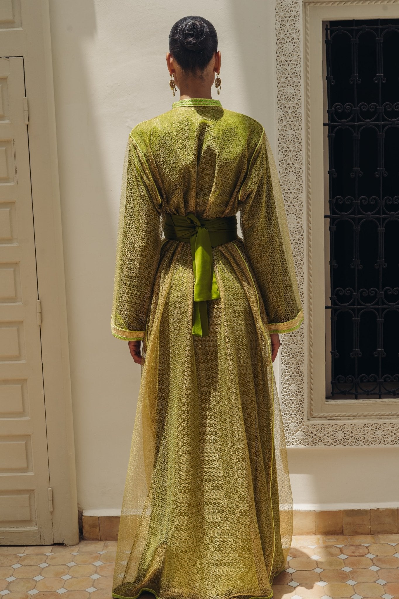 Khadra | Pièce unique - Boutique de caftans marocains modernes - MAYANE COUTURE