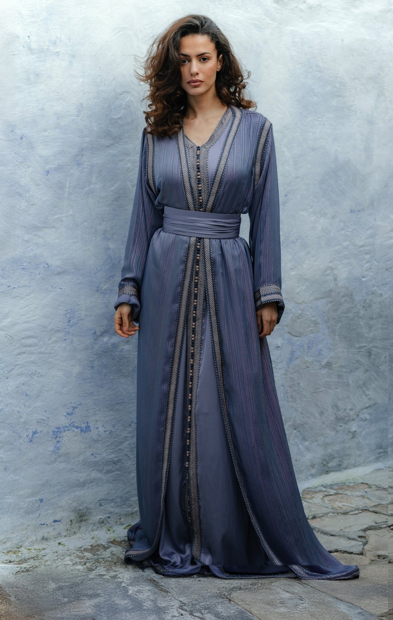 Ahlem | Takchita bleu - Caftans modernes - MAYANE COUTURE