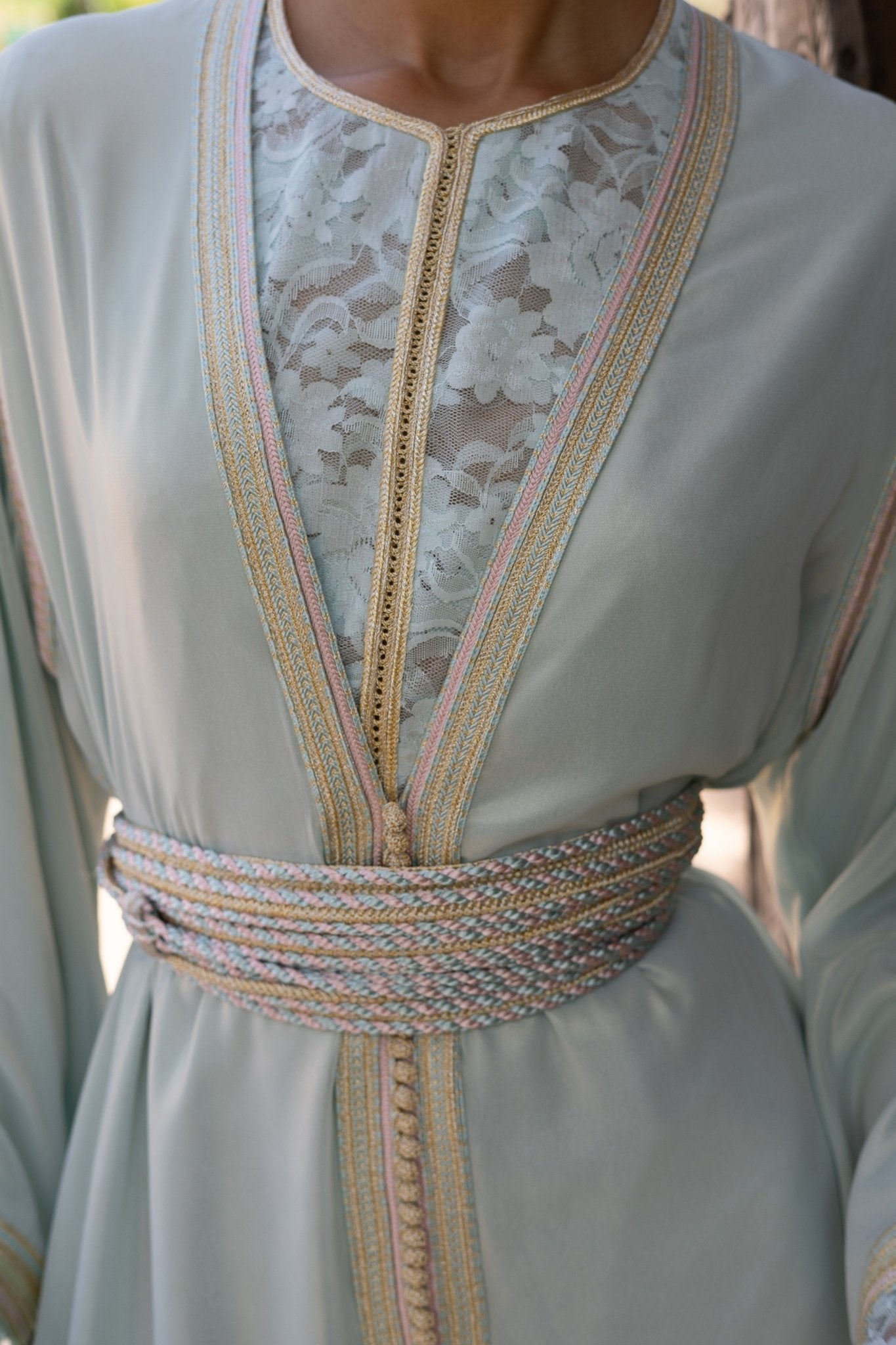 Noor | Takchita mariée bleu - Caftans modernes - MAYANE COUTURE