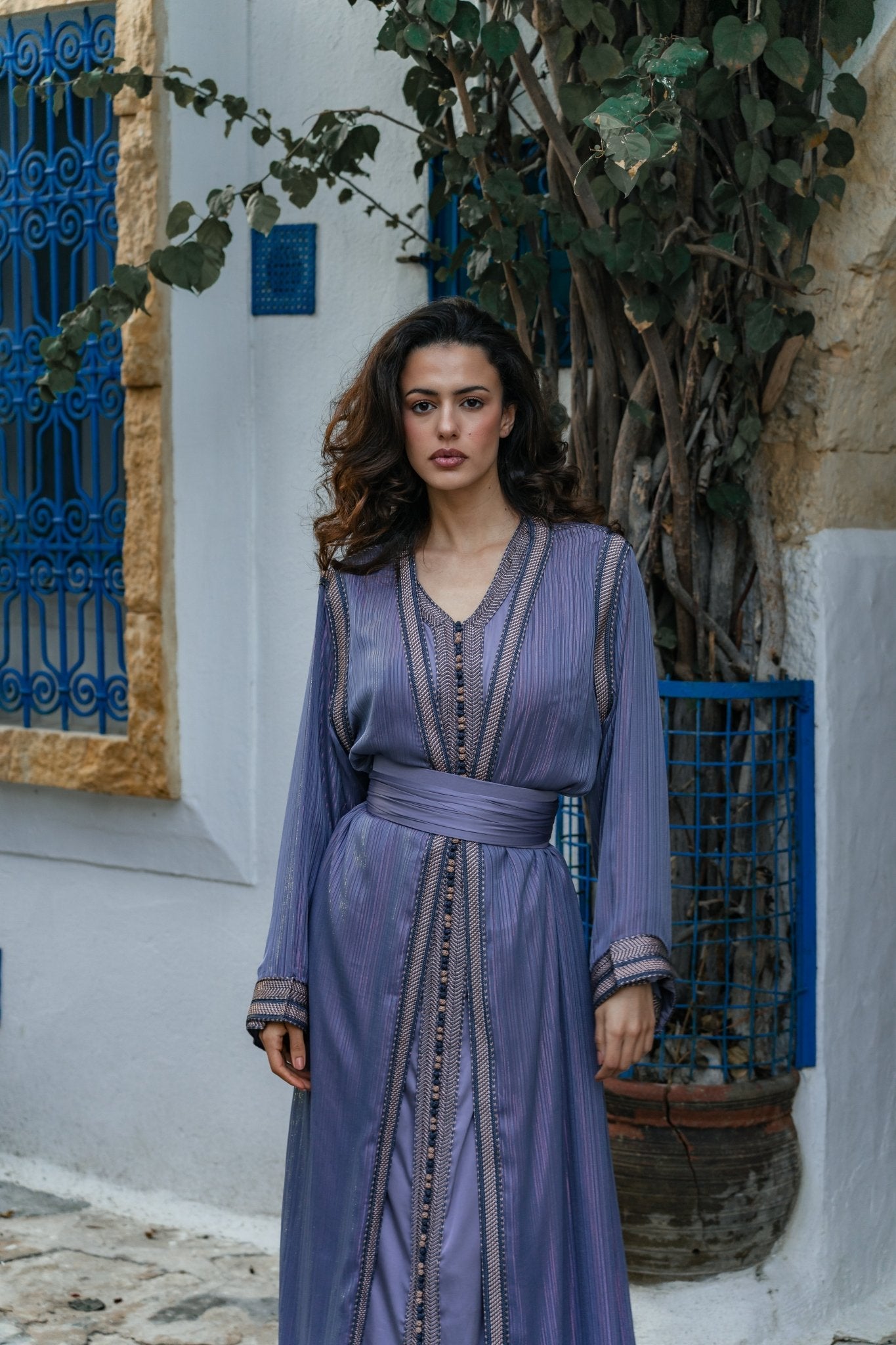 Ahlem | Takchita bleu - Caftans modernes - MAYANE COUTURE